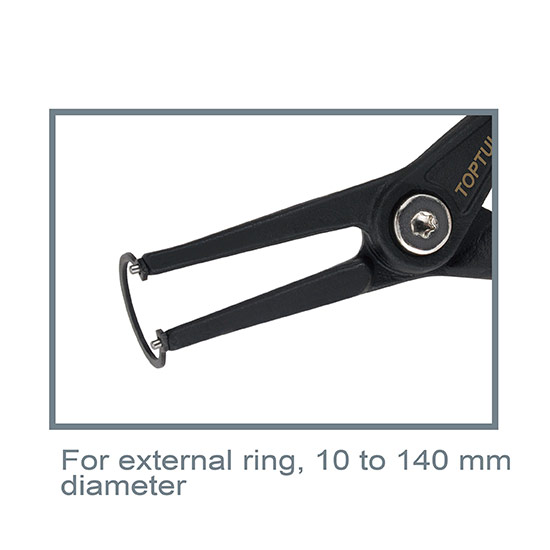 90° Retaining Ring Pliers (External Ring) - DCBA - TOPTUL The Mark of  Professional Tools