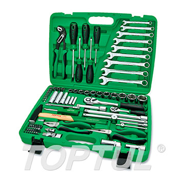 80PCS Professional Grade 1/4" & 1/2" DR. Tool Kit