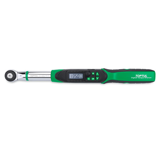 Digital Torque Wrench with Reversible Ratchet Insert Tool
