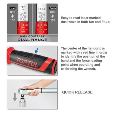 Mechanical Torque Wrench with Quick Release