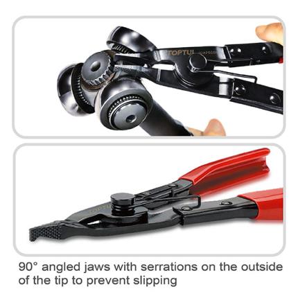 Angle Tip Lock Ring Pliers - TOPTUL The Mark of Professional Tools