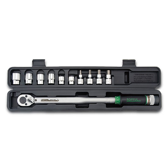 11PCS 1/2 DR. Torque Wrench Set - TOPTUL The Mark of Professional Tools