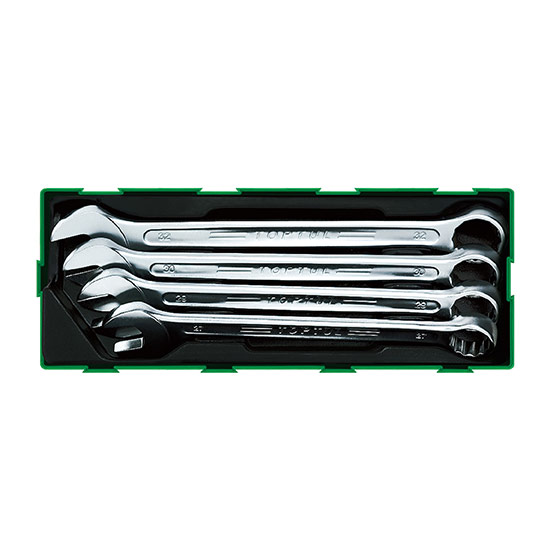 4PCS - 15° Offset Super-Torque Combination Wrench Set