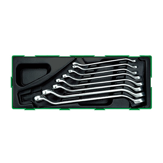8PCS - 45° Offset Double Ring Wrench Set