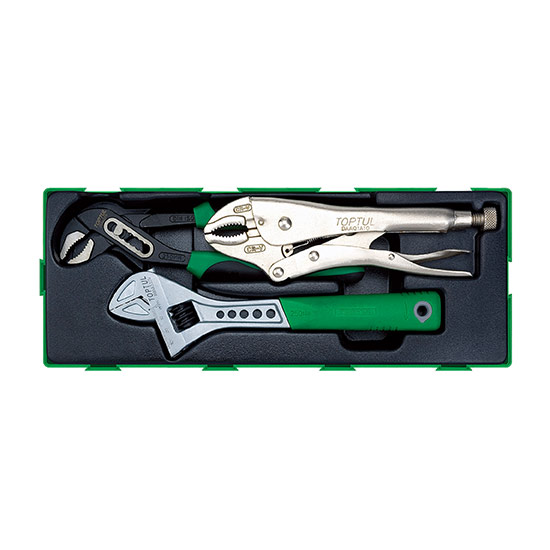 3PCS - Adjustable Wrench &amp; Pliers Set