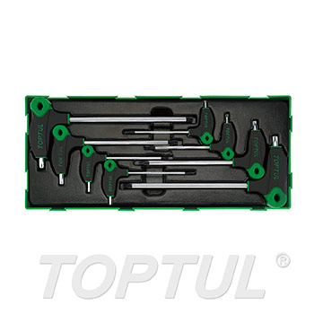8PCS - L-Type Two Way Star & Tamperproof Key Wrench Set