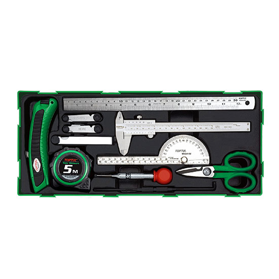 11PCS - Measuring, Marking & Cutting Tool Set - TOPTUL The Mark of  Professional Tools