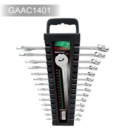 15&#xB0; Offset Hi-Performance Combination Wrench Set - STORAGE RACK - METRIC