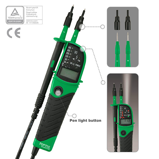 Multifunctional Voltage Tester with Digital Display
