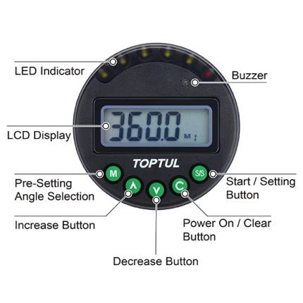 Digital Angle Meter with Magnet