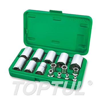15PCS 1/4", 3/8" & 1/2" DR. Torx Plus® EP Socket Set