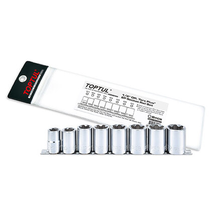 8PCS 1/2&quot; DR. Torx Plus&#xAE; EP Socket Rail Set