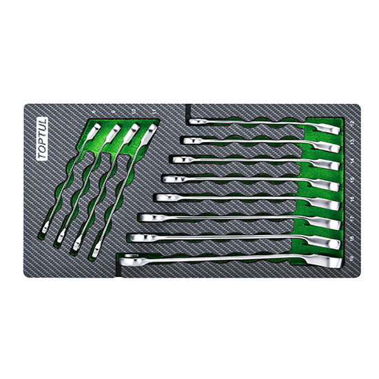12PCS Pro-Series Reversible Ratchet Combination Wrench Set