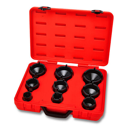 9PCS KM Lock Nut Socket Set (External Teeth)