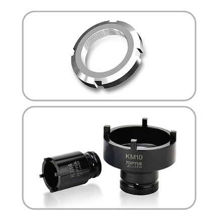 9PCS KM Lock Nut Socket Set (External Teeth)