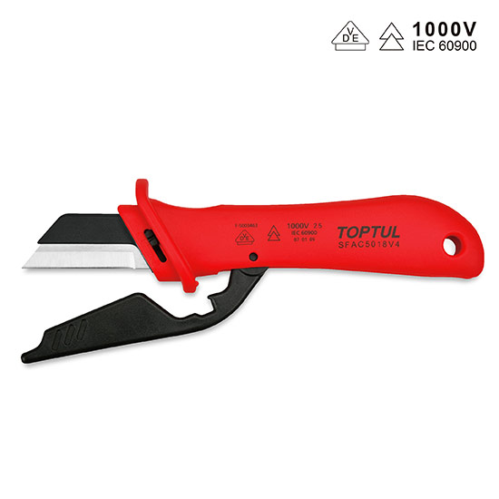 VDE Insulated Cable Knife with Replaceable Blade