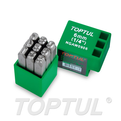 9PCS Number Punch Set