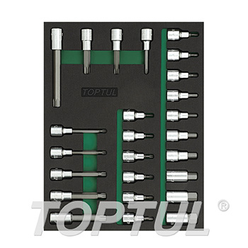 25PCS - 1/2" DR. Bit Socket Set