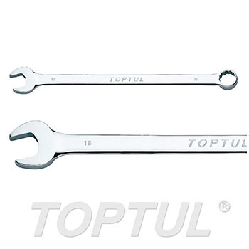 Extra Long Combination Wrench 15° Offset - METRIC (Mirror Polished)