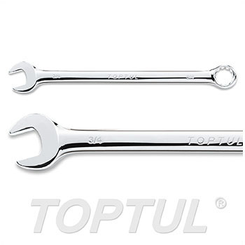Long Combination Wrench 15° Offset - SAE (Mirror Polished)