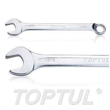 Standard Combination Wrench 75° Offset - SAE (Satin Chrome Finished)