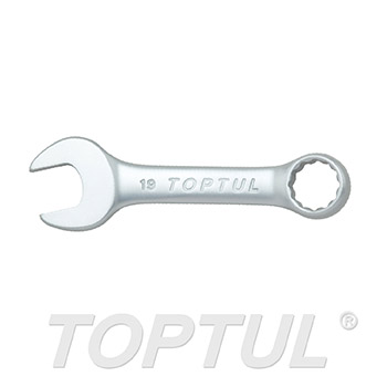 Midget Combination Wrench 15° Offset - METRIC (Satin Chrome Finished)