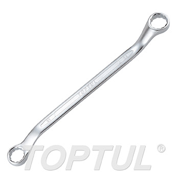 Double Ring Wrench 45° Offset - METRIC (Satin Chrome Finished)