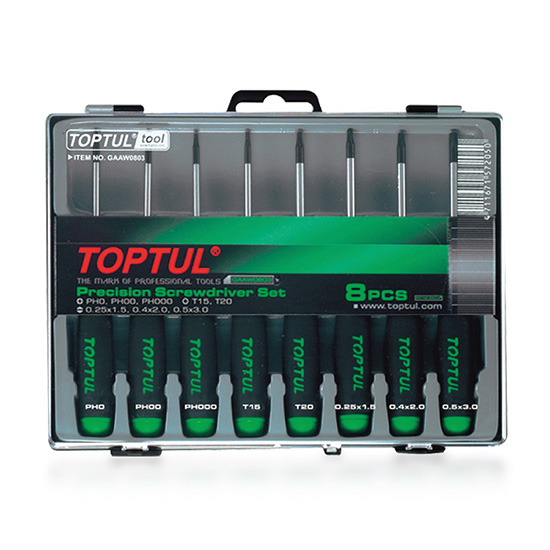 8PCS Precision Screwdriver Set (Slotted, Phillips & Star Type 
