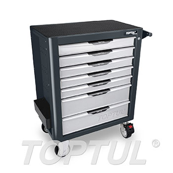 NEW MODEL - 7-Drawer Mobile Tool Trolley - PRO-PLUS SERIES - GRAY - GLOSS FINISH