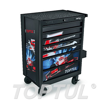 7-Drawer Mobile Tool Trolley - Special Limited Edition - BLACK